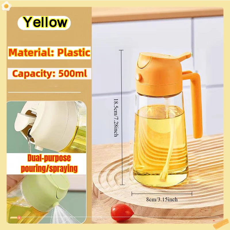 200/300/500ml Öl Sprühflasche BBQ Kochen Olivenöl Zerstäuber Kunststoff Backöl Spray Leere Flasche Essigflasche Oder Öl Pinsel