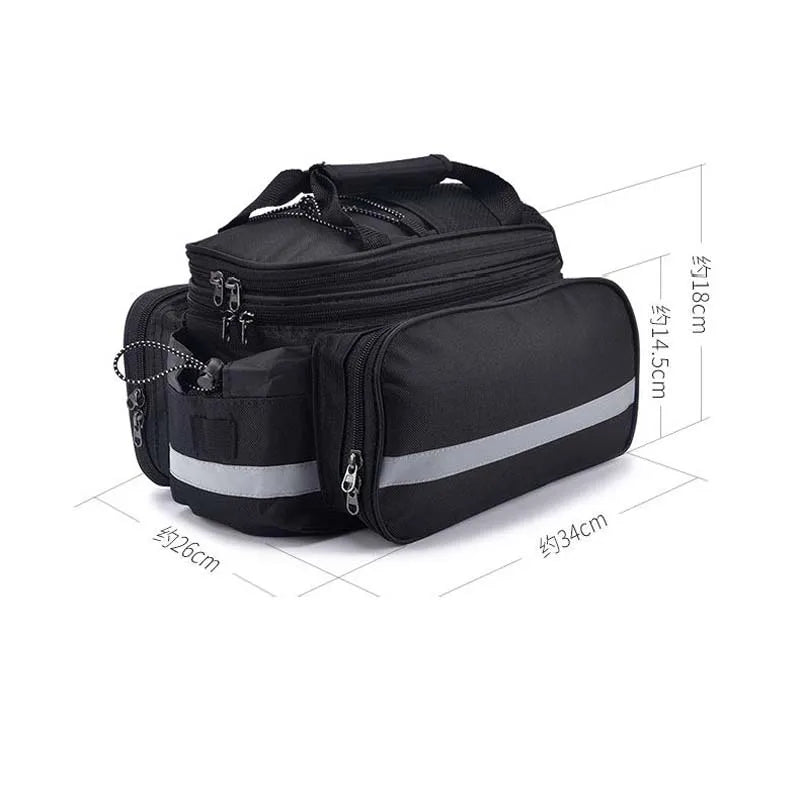 Fahrradträgertasche Große Kapazität Mountainbike-Gepäckträgertasche Tragbare Fahrrad-Fahrrad-Gepäckträgertasche Hinterer Sitz Hecktasche Fahrradausrüstung