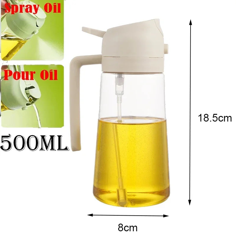 200/300/500ml Öl Sprühflasche BBQ Kochen Olivenöl Zerstäuber Kunststoff Backöl Spray Leere Flasche Essigflasche Oder Öl Pinsel