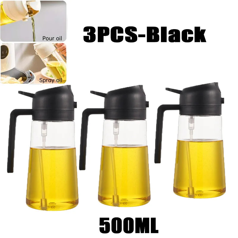 200/300/500ml Öl Sprühflasche BBQ Kochen Olivenöl Zerstäuber Kunststoff Backöl Spray Leere Flasche Essigflasche Oder Öl Pinsel