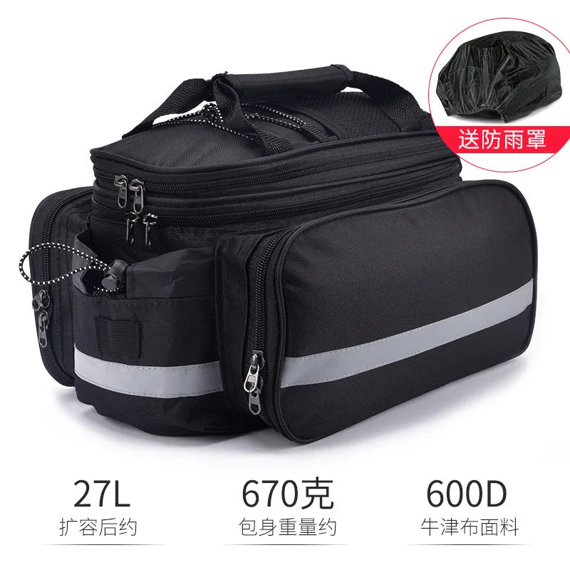 Fahrradträgertasche Große Kapazität Mountainbike-Gepäckträgertasche Tragbare Fahrrad-Fahrrad-Gepäckträgertasche Hinterer Sitz Hecktasche Fahrradausrüstung