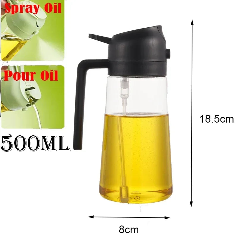 200/300/500ml Öl Sprühflasche BBQ Kochen Olivenöl Zerstäuber Kunststoff Backöl Spray Leere Flasche Essigflasche Oder Öl Pinsel