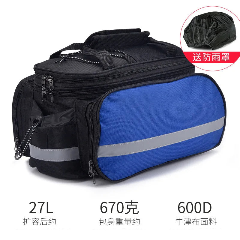 Fahrradträgertasche Große Kapazität Mountainbike-Gepäckträgertasche Tragbare Fahrrad-Fahrrad-Gepäckträgertasche Hinterer Sitz Hecktasche Fahrradausrüstung