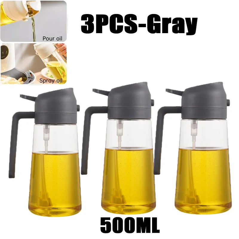 200/300/500ml Öl Sprühflasche BBQ Kochen Olivenöl Zerstäuber Kunststoff Backöl Spray Leere Flasche Essigflasche Oder Öl Pinsel