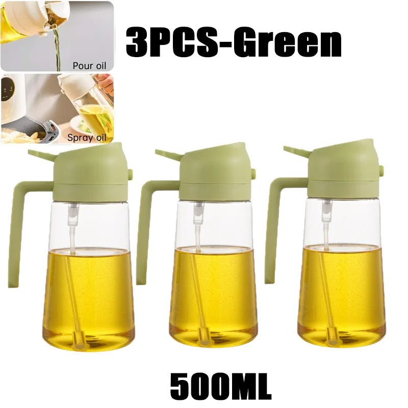 200/300/500ml Öl Sprühflasche BBQ Kochen Olivenöl Zerstäuber Kunststoff Backöl Spray Leere Flasche Essigflasche Oder Öl Pinsel