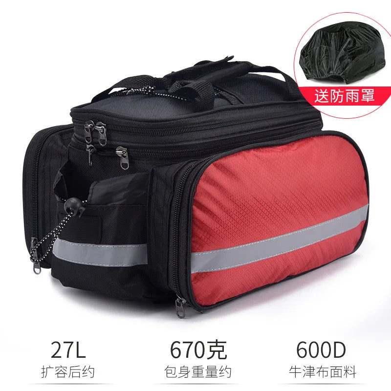 Fahrradträgertasche Große Kapazität Mountainbike-Gepäckträgertasche Tragbare Fahrrad-Fahrrad-Gepäckträgertasche Hinterer Sitz Hecktasche Fahrradausrüstung