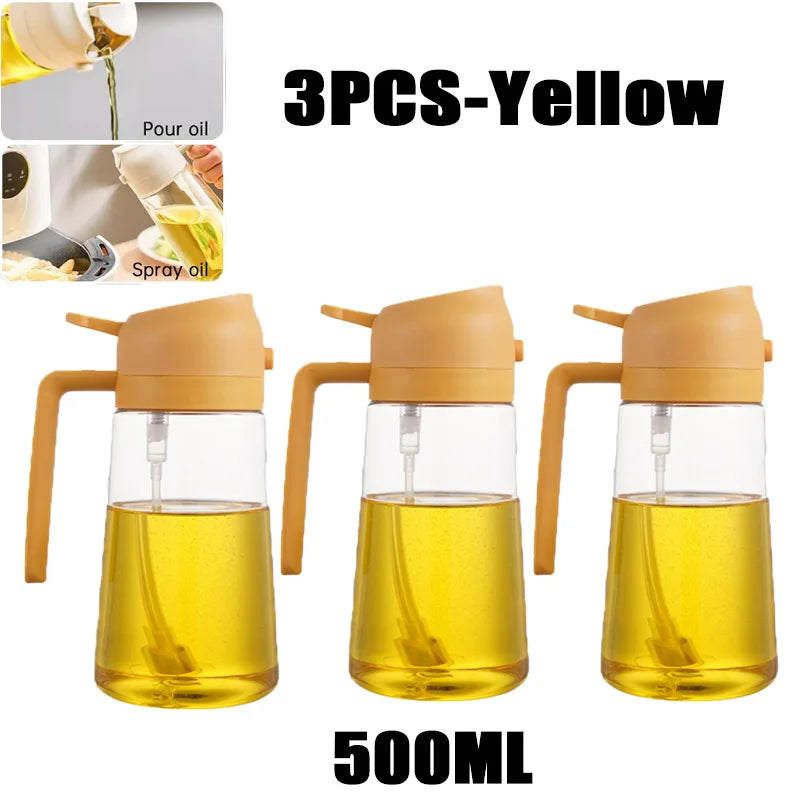 200/300/500ml Öl Sprühflasche BBQ Kochen Olivenöl Zerstäuber Kunststoff Backöl Spray Leere Flasche Essigflasche Oder Öl Pinsel