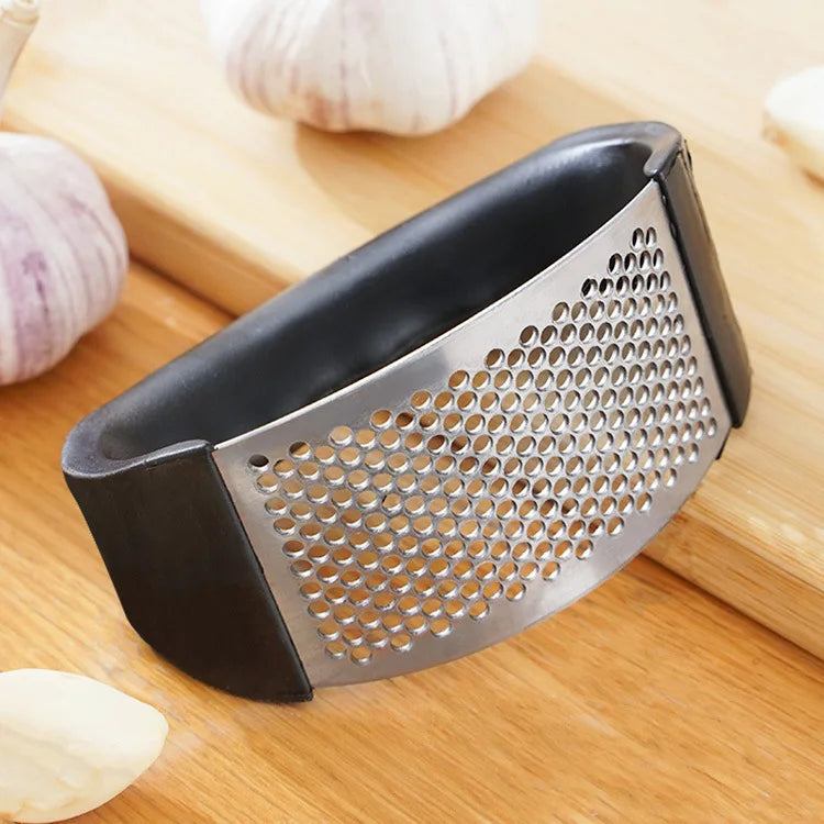 Edelstahl-Knoblauchpresse Hand-Knoblauchzerkleinerer Knoblauchschneider Obst- und Gemüseschneider Küchenzubehör Gadget